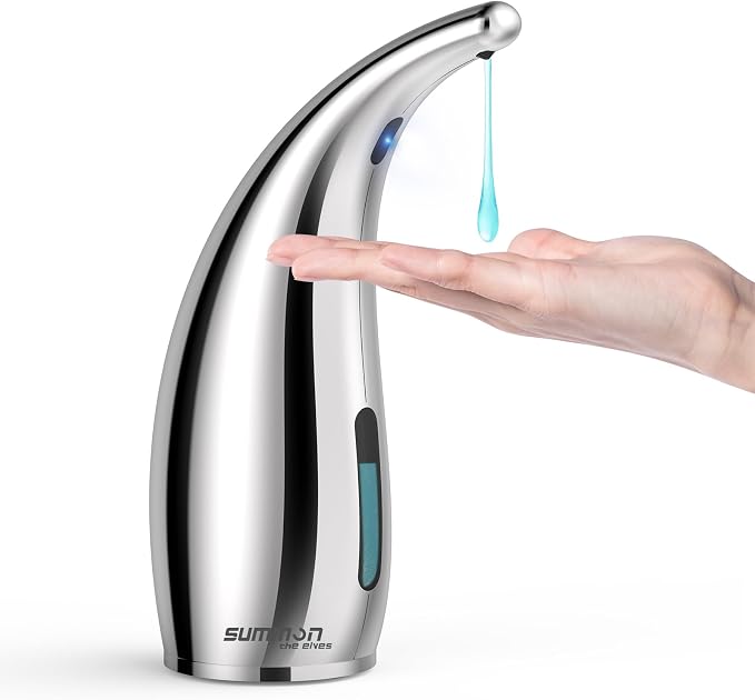 Automatic Soap Dispenser Touchless, 300ML Hand & Dish Countertop Electric by summontheelves