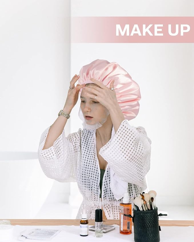 Aquior Shower Cap, Triple Layer Shower Cap - Image 6