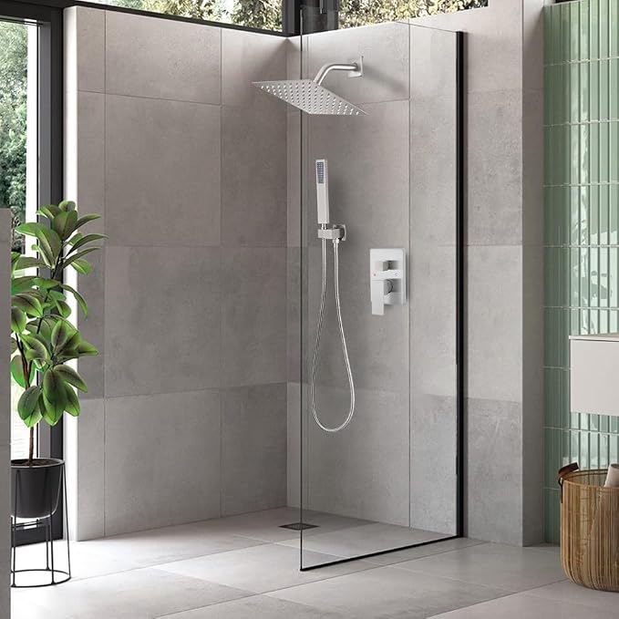 Shower Faucet Set 8 Inch Rainfall Shower Head and Handheld Shower High Pressure - Image 2