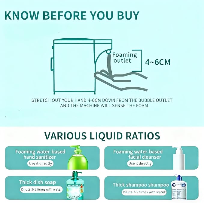 Automatic Liquid Soap Dispenser, Touchless Soap Dispenser 4-Level Adjustable - Image 4