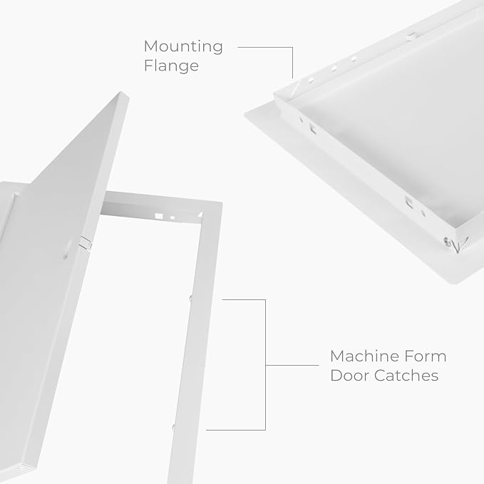 10x20 Inch White Access Panel – Metal Rectangular Wall & Ceiling Access Door - Image 7
