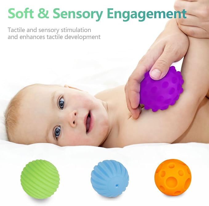 Sensory Ball for Babies 6 to 12 Months, Baby Balls for Toddlers 1-3 Massage - Image 5