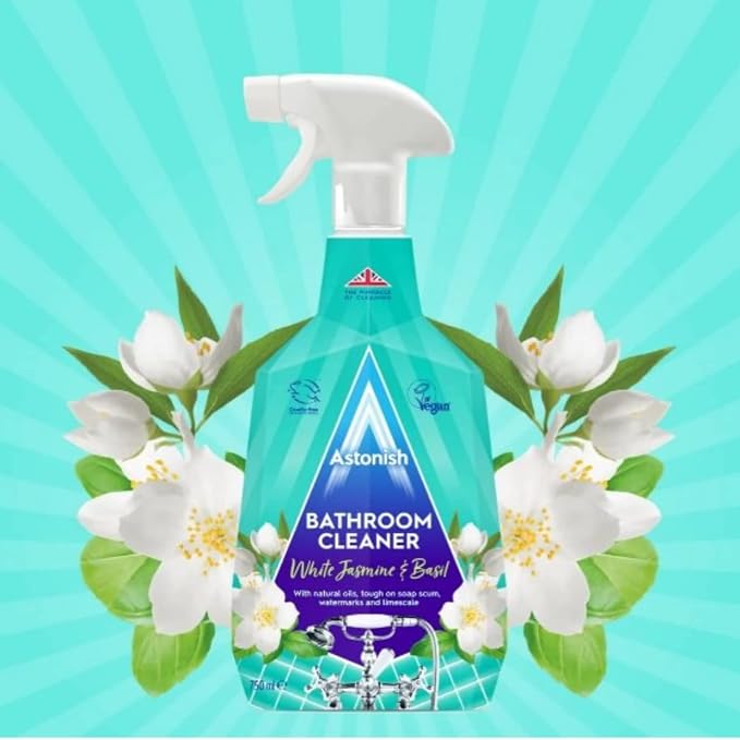 Astonish Streak Free Foaming Bathroom Cleaner Spray Bottle 3 Pack - Image 2
