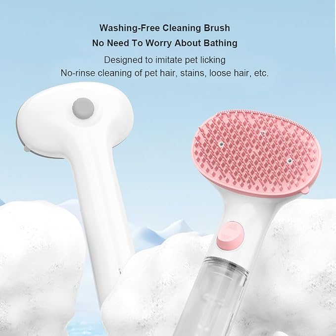 Dog Bath Brush, Scrubber Soft Silicone Head Pet Bathing Massage Brush Long - Image 5