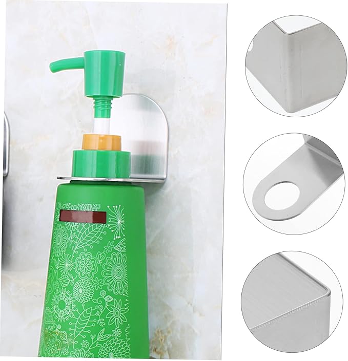 ABOOFAN 10pcs Wall-Mounted Shampoo and Shower Gel Bottle Rack Hook - Image 7