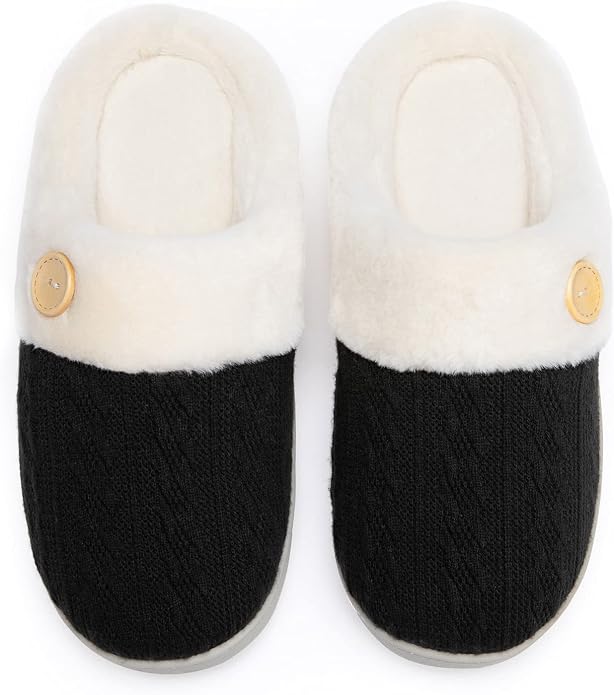 Chantomoo Womens Slipper Warm Comfy Memory Foam House Slippers Knitted Shoes - Image 5