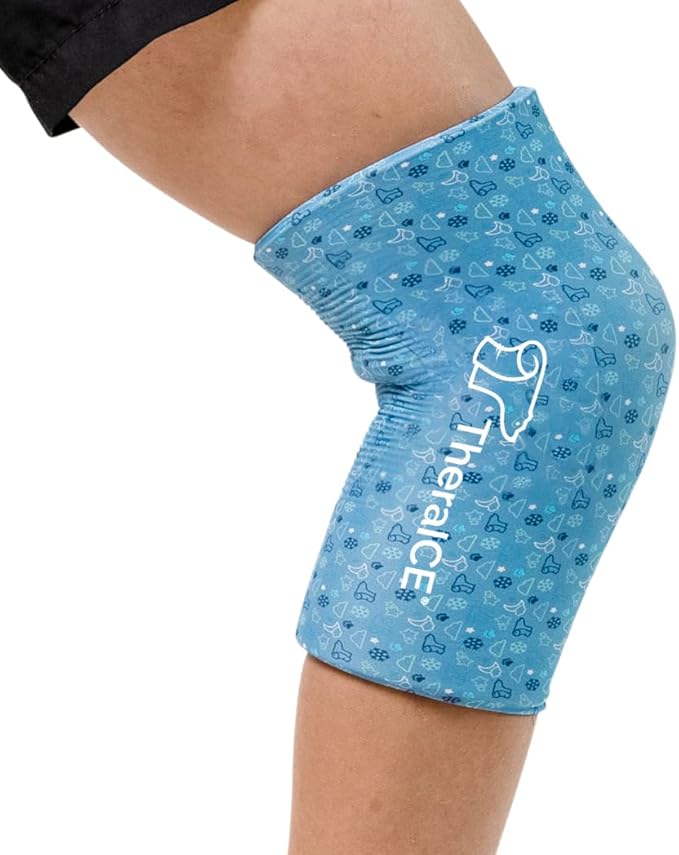 TheraICE Junior Knee Ice Pack Wrap Compression Sleeve by TheraICERx