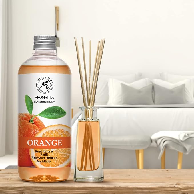 AROMATIKA Orange Reed Diffuser Refill 17 Fl Oz - Image 3