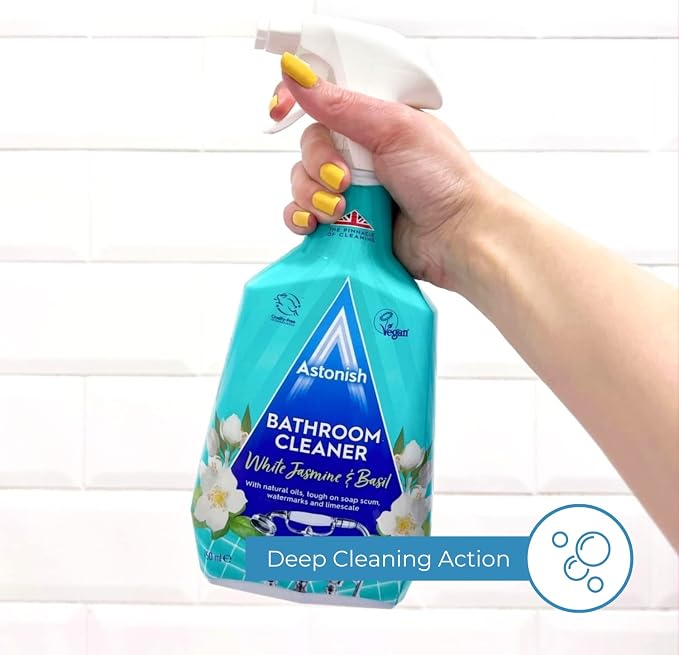 Astonish Streak Free Foaming Bathroom Cleaner Spray Bottle 3 Pack - Image 3