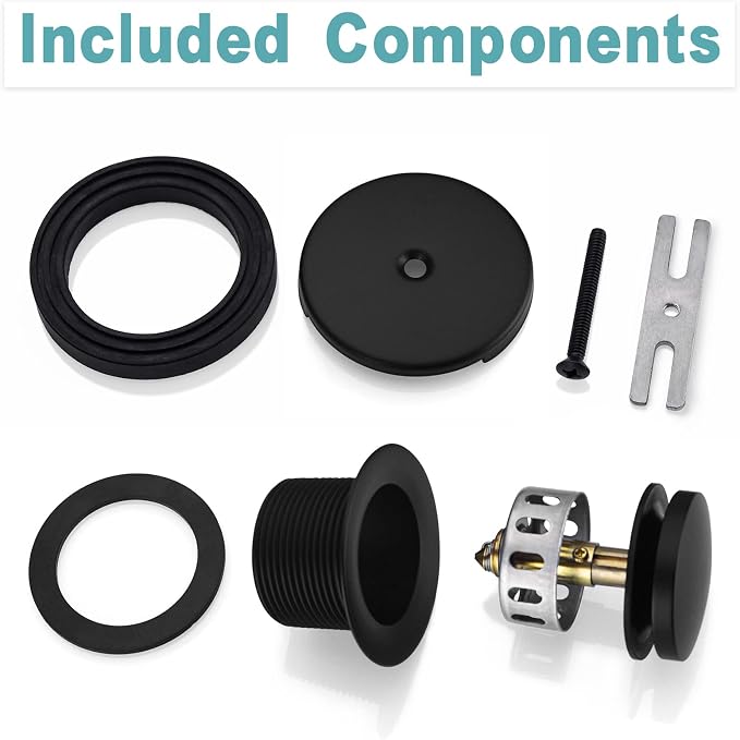 BESTILL Tip-Toe Bathtub Drain Bath Tub Trim Set Conversion Kit - Image 7