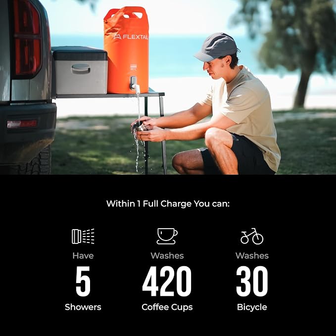 FLEXTAILGEAR Camping Shower Bucket - Image 9