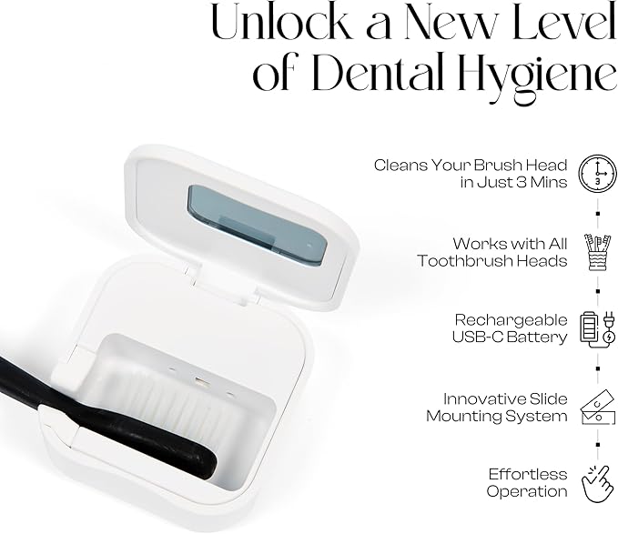 Mondano UV-C Toothbrush Sanitizer and Holder, Toothbrush Case - Image 3