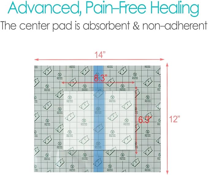 7 Pcs Waterproof Shower Cover 12"x14" - Image 5