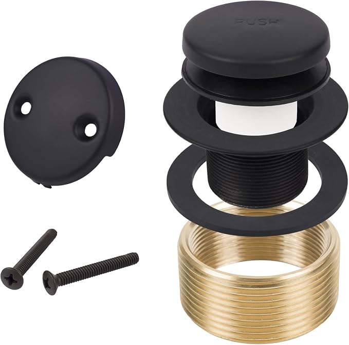 Black Tub Drain Bathtub Drain Conversion Kit by MINUPWELLHome
