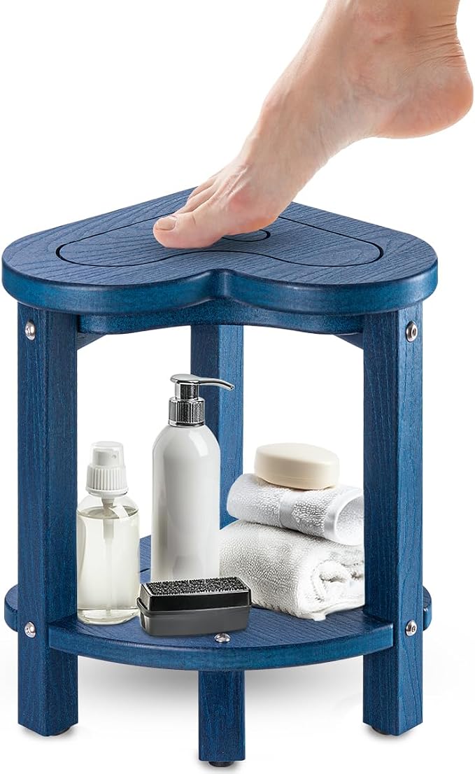 Corner Shower Stool for Inside Shower by Uha
