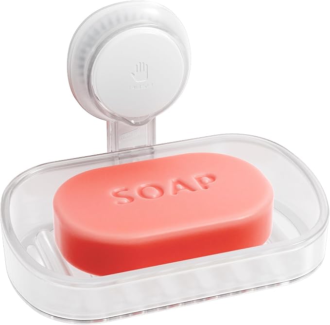 TAILI Soap Dish Bar Holder Suction Cup, Soap Saver by TAILI