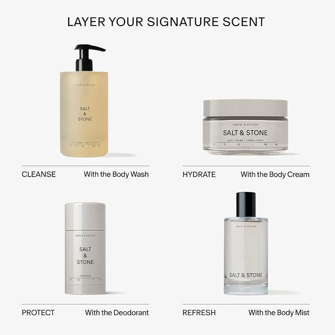 Salt & Stone Body Cream – Santal & Vetiver | Hydrating Formula - Image 8