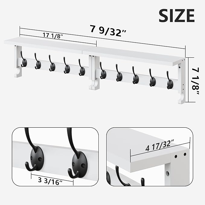 AMBIRD Coat Rack Wall Mount - Image 2
