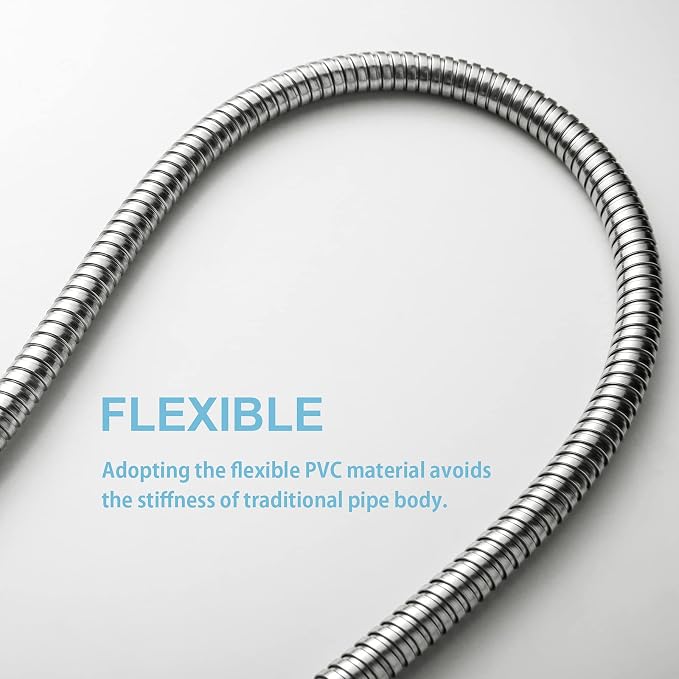OFFO Shower Hose, 198 in Kink Free Stainless Steel Shower Hose Attachment - Image 5