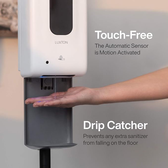 Luxton 2 Pack Automatic Hand Sanitizer Dispenser/Soap Dispenser - Image 3