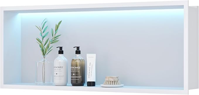 30X12 RGB Shower Niche, No Tile Needed Wall Niche by Unknown