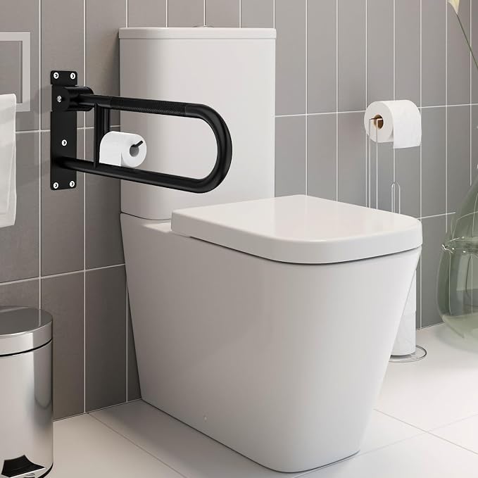 Toilet Grab Bar 22.4 Inch, YuanDe Flip Up Grab Bar - Image 3
