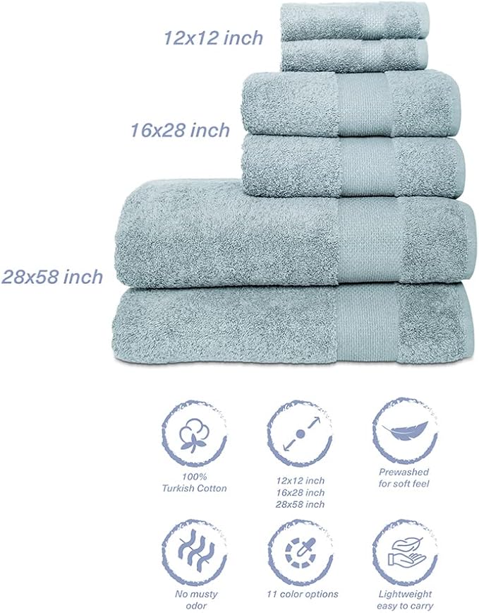 Hencely 6-Piece Bath Towel Set - Image 5