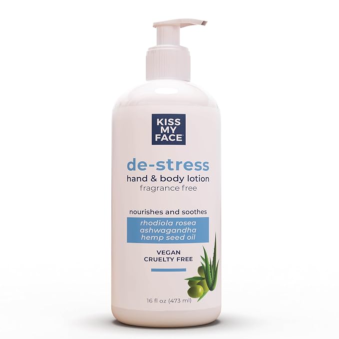 Kiss My Face De-Stress Hand & Body Lotion Fragrance Free by KissMyFace