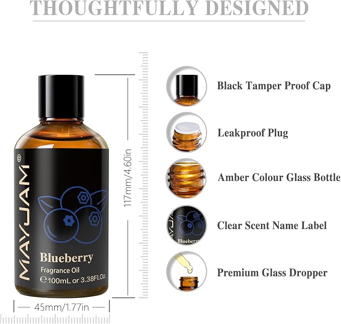 MAYJAM 100ML/3.38FL.OZ Blueberry Fragrance Oils - Image 7