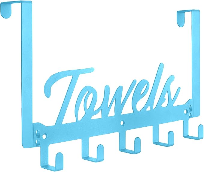 Over The Door Hooks, Towel Rack by Azmoncy