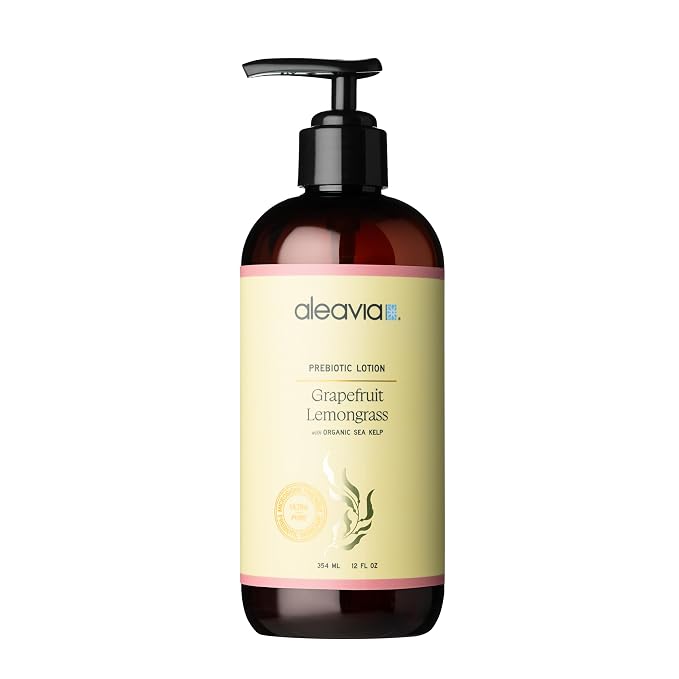 Aleavia Grapefruit Lemongrass Prebiotic Body Lotion – Lightly Scented, by Aleavia