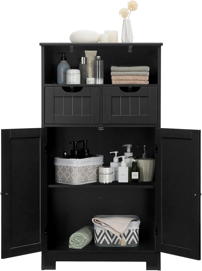 COSTWAY Bathroom Storage Cabinet, Freestanding Storage Organizer by COSTWAY