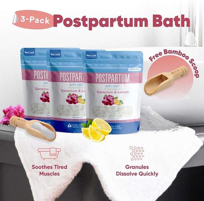 Postpartum Bath Salt Postpartum Bath Soaks USP Grade Epsom Salt - Image 6