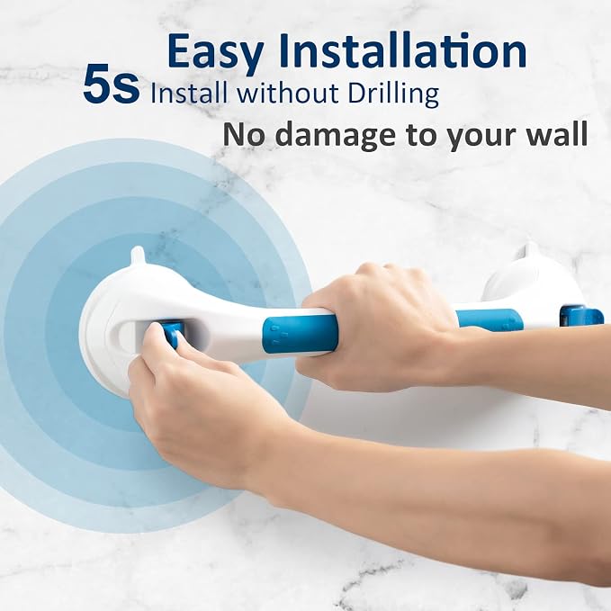 TAILI Shower Grab Bar 2 Pack Suction Grab Bars - Image 4