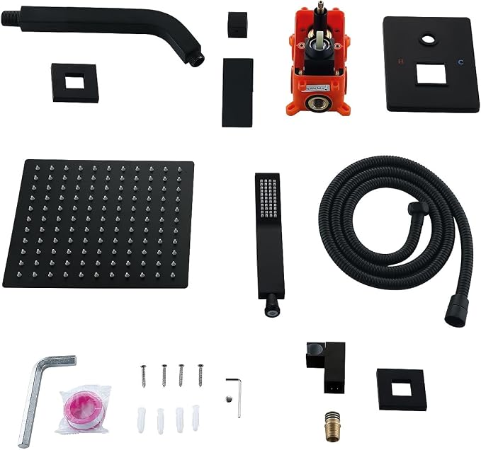 JOYWELL Shower Faucet set Matte Black Shower System - Image 6