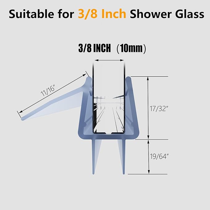 Frameless Shower Door Bottom Seal Strip - Image 3