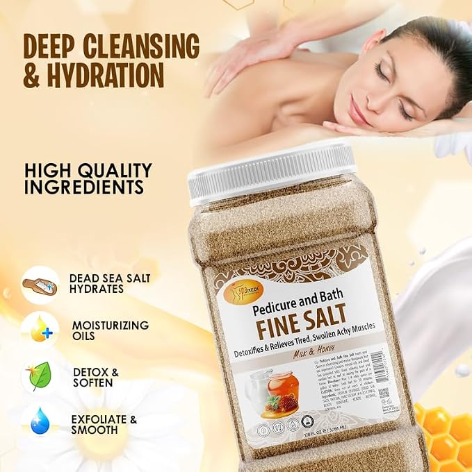 SPA REDI - Detox Foot Soak Pedicure and Bath Fine Salt, Milk and Honey - Image 5