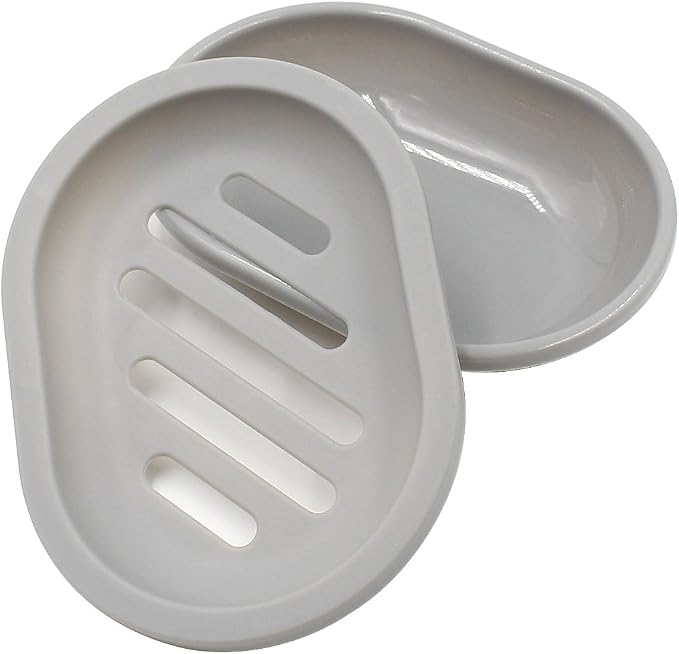 Topsky 2-Pack Soap Dish with Drain, Soap Holder & Saver, Easy Cleaning - Image 6