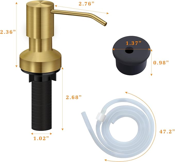 Sink Soap Dispenser for Kitchen Sink, Countertop Built in Sink Soap Dispenser - Image 5