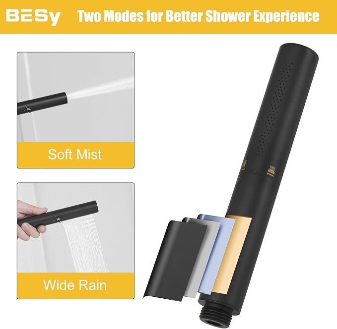 BESy Freestanding Bathtub Faucet Tub Filler Free Standing Floor Mount Stand - Image 5