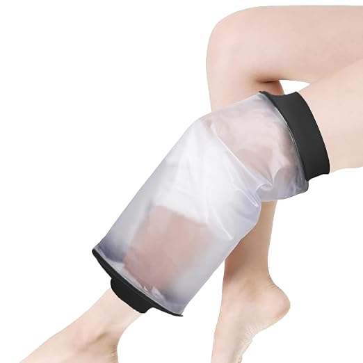 EXQUISITO Knee Cast Cover for Shower | Reusable Shower Protector after Surgery by eXquisito-WhereCareComesFirst