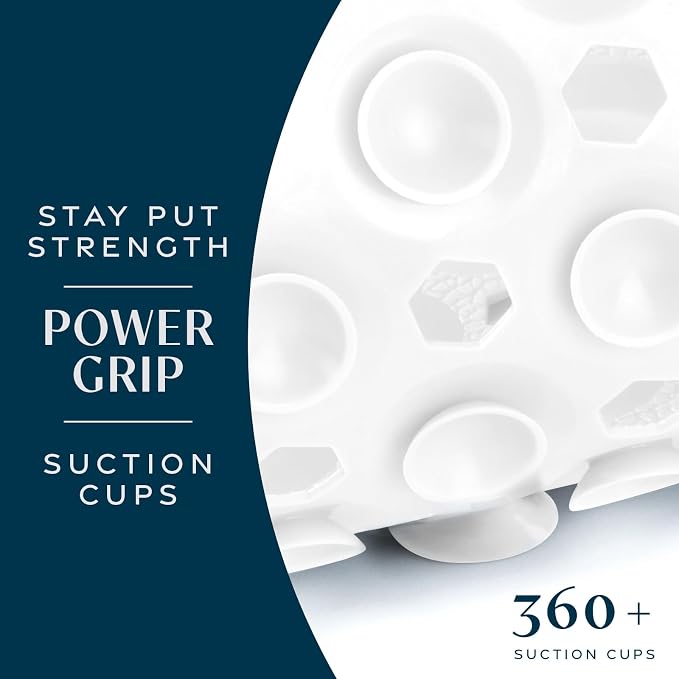 SlipX Solutions Power Grip Bathtub Safety Mat | Precision Grip Technology - Image 2