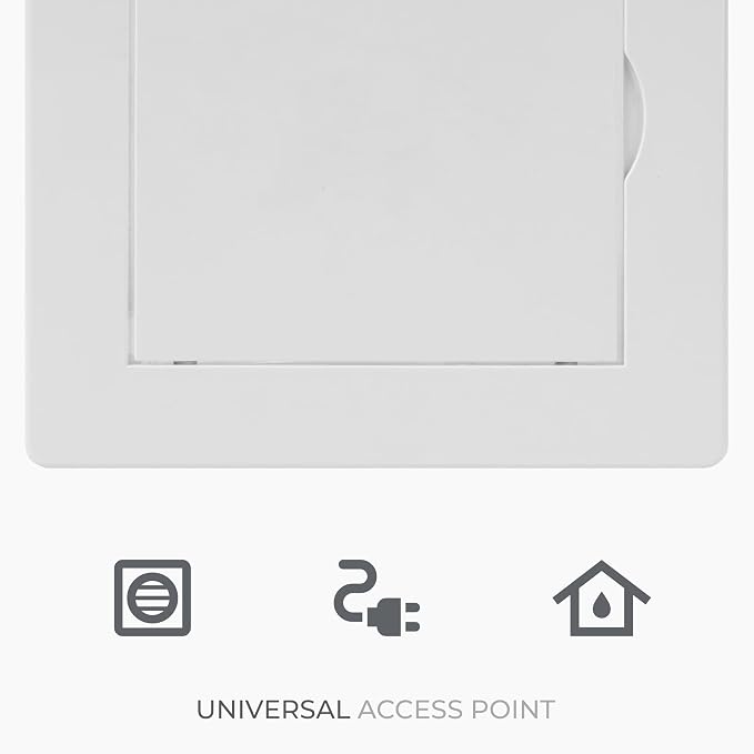 4 x 6 Inch White Square ABS Plastic Plumbing Access Panel - Image 6