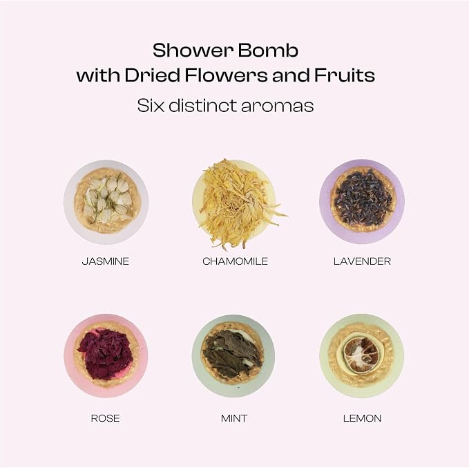 Bath Bombs for Women, Gift Set of 6 Fizzies Luxury Large Size - Image 2
