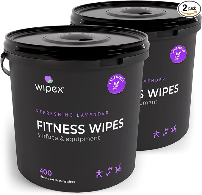 Wipex Gym Wipes – Natural Fitness Equipment Wipes, Plant-Based Cloth by Wipex