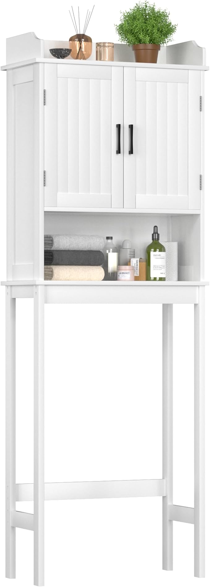 BlueWish Over The Toilet Storage Cabinet, 66.9" H Over Toilet Bathroom Organizer by RespondToEveryExpectation