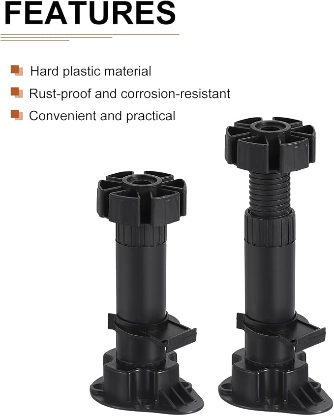 120x46mm Adjustable Leveling Feet - Image 3