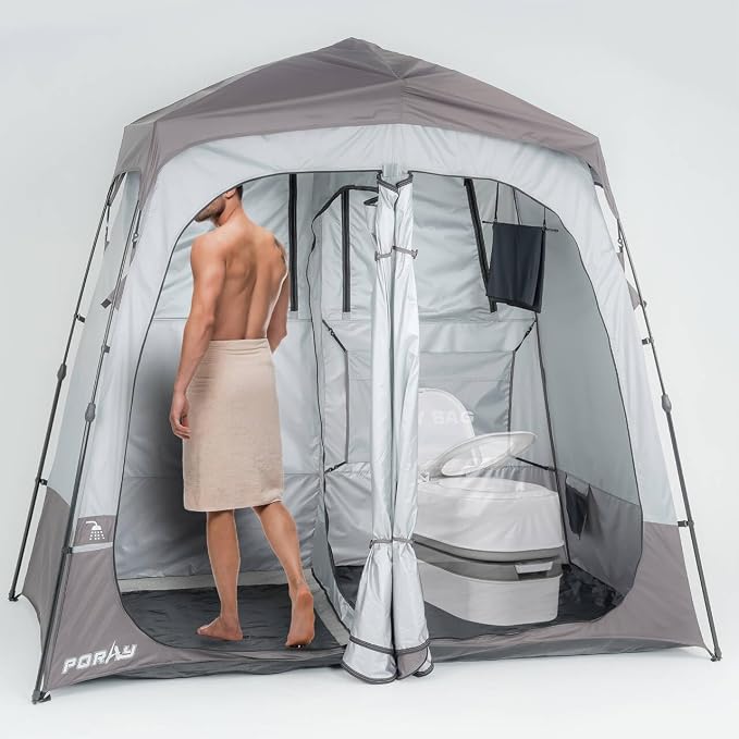 Camping Shower Tent Deluxe Changing Room Easy Set Up Privacy Shelter, Large by porayhut