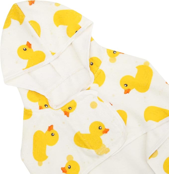 HDE Dog Bathrobe Super Absorbent Quick Drying Puppy Towel Wrap Coat Adjustable - Image 6