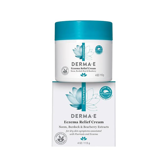 Derma E Eczema Relief Cream – All Natural Itch Relief – Soothing, Relieves Flaky by DERMA-E